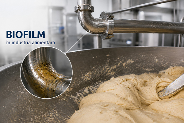 Biofilmul, riscul invizibil din brutăriile industriale și liniile de producție alimentară