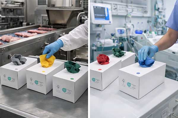 Noile dispensere din carton cu lavete din microfibră pentru eliminarea contaminării încrucișate de la DeWitte