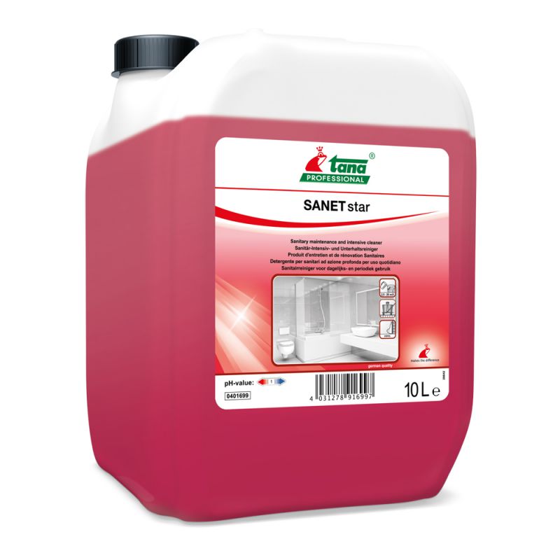 Sanet Star - Agent de curatare sanitar 10L - Tana Professional