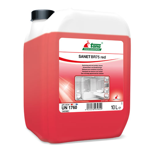 Sanet BR 75 Red - Agent de curatare sanitar 10L - Tana Professional