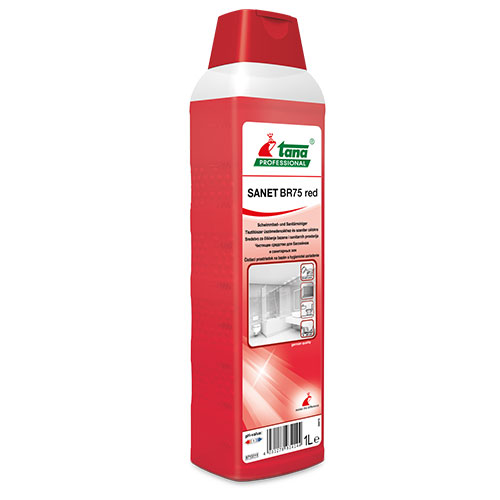 Sanet BR 75 Red - Agent de curatare sanitare 1L - Tana Professional