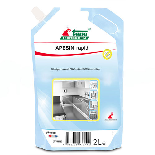 Apesin Rapid - Dezinfectant pentru suprafete pe baza de alcool, 2L - Tana Professional