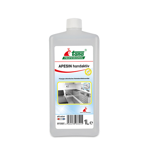 Dezinfectant maini pe baza de alcool Apesin Handaktiv, 1000 ml - Tana Professional