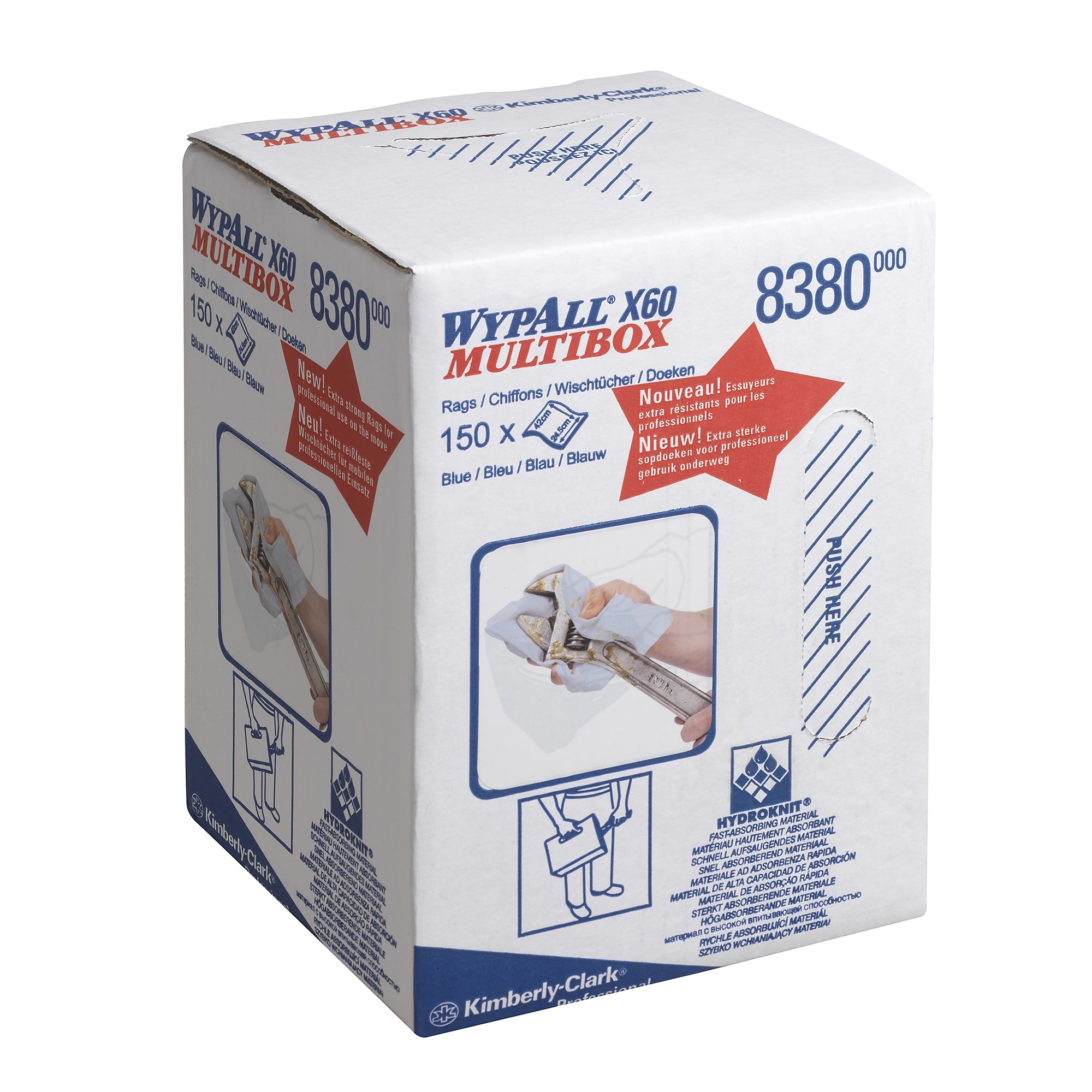 Lavete industriale pe rola WYPALL* X60 Cloths MULTIBOX