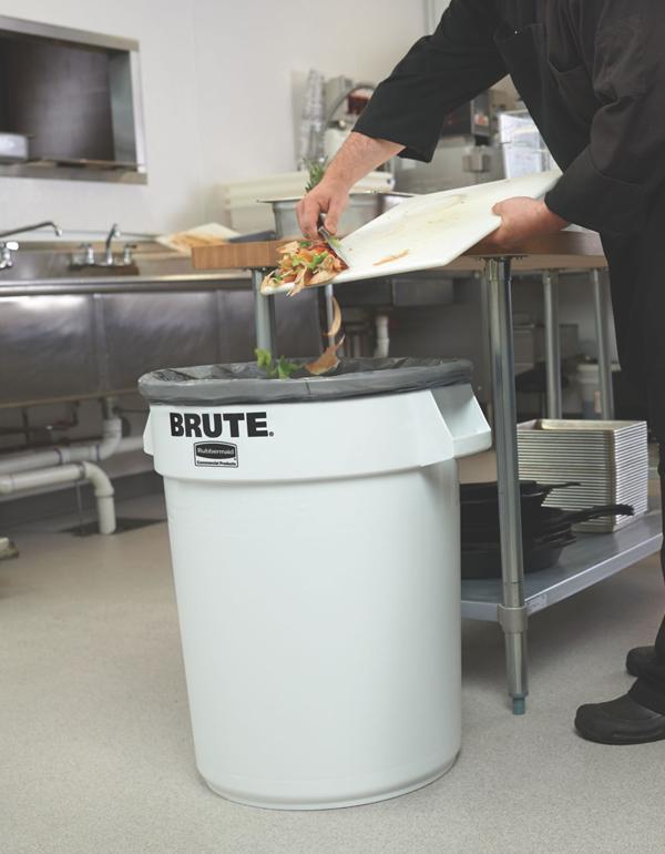 Container Brute cu canale de ventilare 166.5 L, alb - Rubbermaid