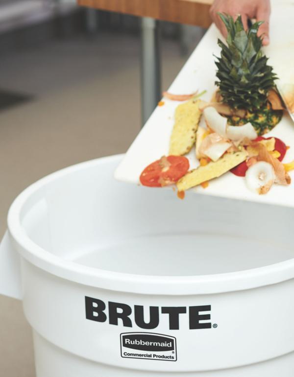 Container Brute cu canale de ventilare 166.5 L, alb - Rubbermaid