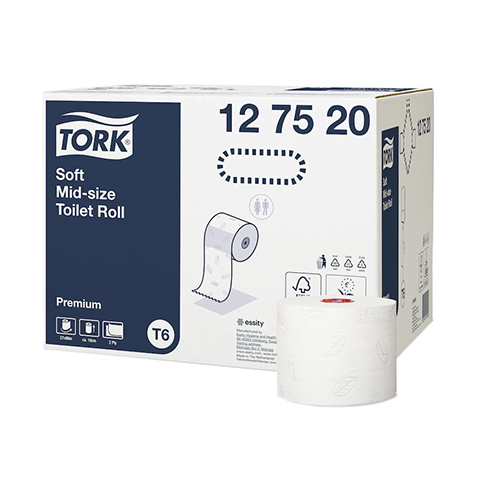 Hartie igienica rola compacta Soft  Twin Mid-Size - Tork