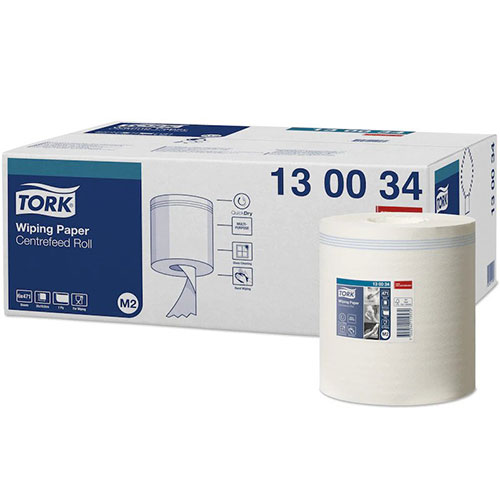 Prosoape din hartie albastra, rola cu derulare centrala, Premium, 165 m - Tork 