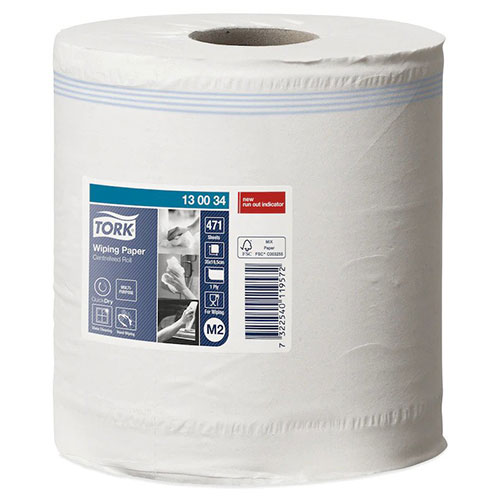 Prosoape din hartie albastra, rola cu derulare centrala, Premium, 165 m - Tork