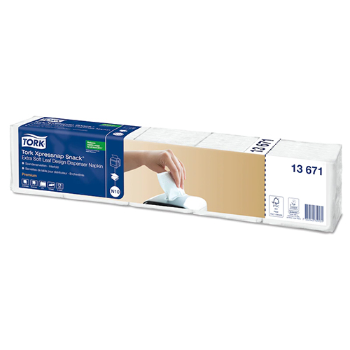 Servetele de masa pentru dispenser Xpressnap Snack , alb - Tork 