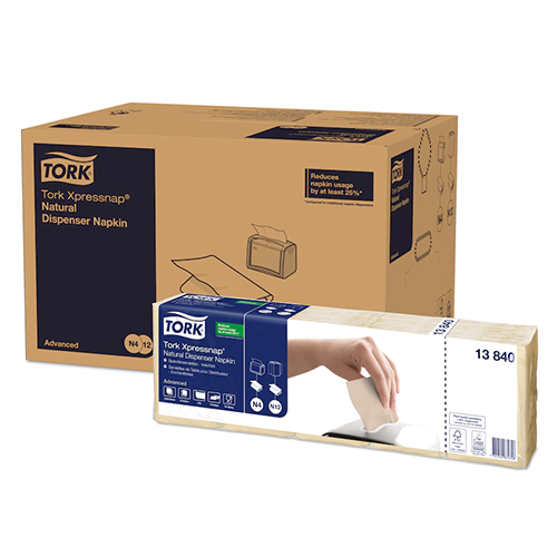 Servetele de masa pentru dispenser Xpressnap, Extra Soft natural - Tork