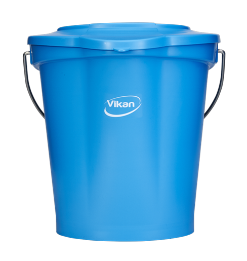 Galeata Hygiene 12 L, metal detectabila, Vikan, albastru