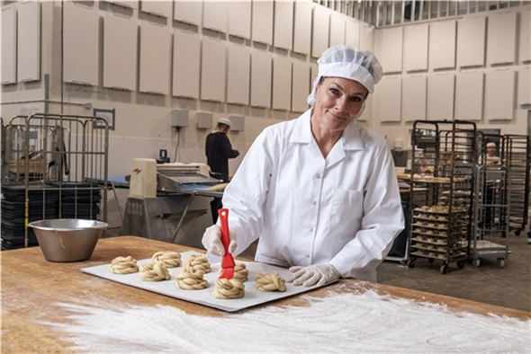 Pensula patiserie, 30 mm, peri moi, albastru - Vikan