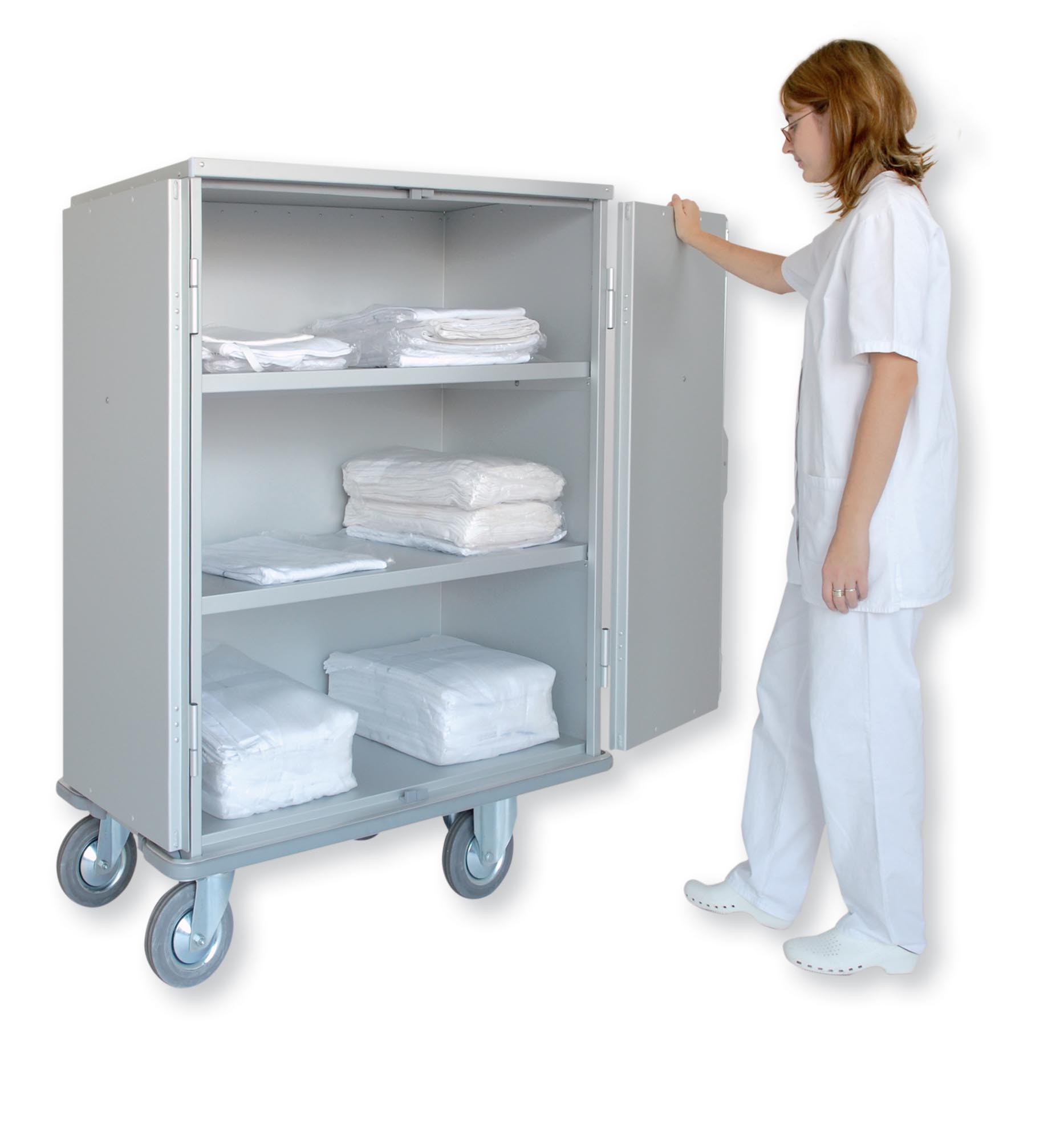 Carucior tip dulap cu 2 rafturi 1550/232 CR, 731 L - ALVI