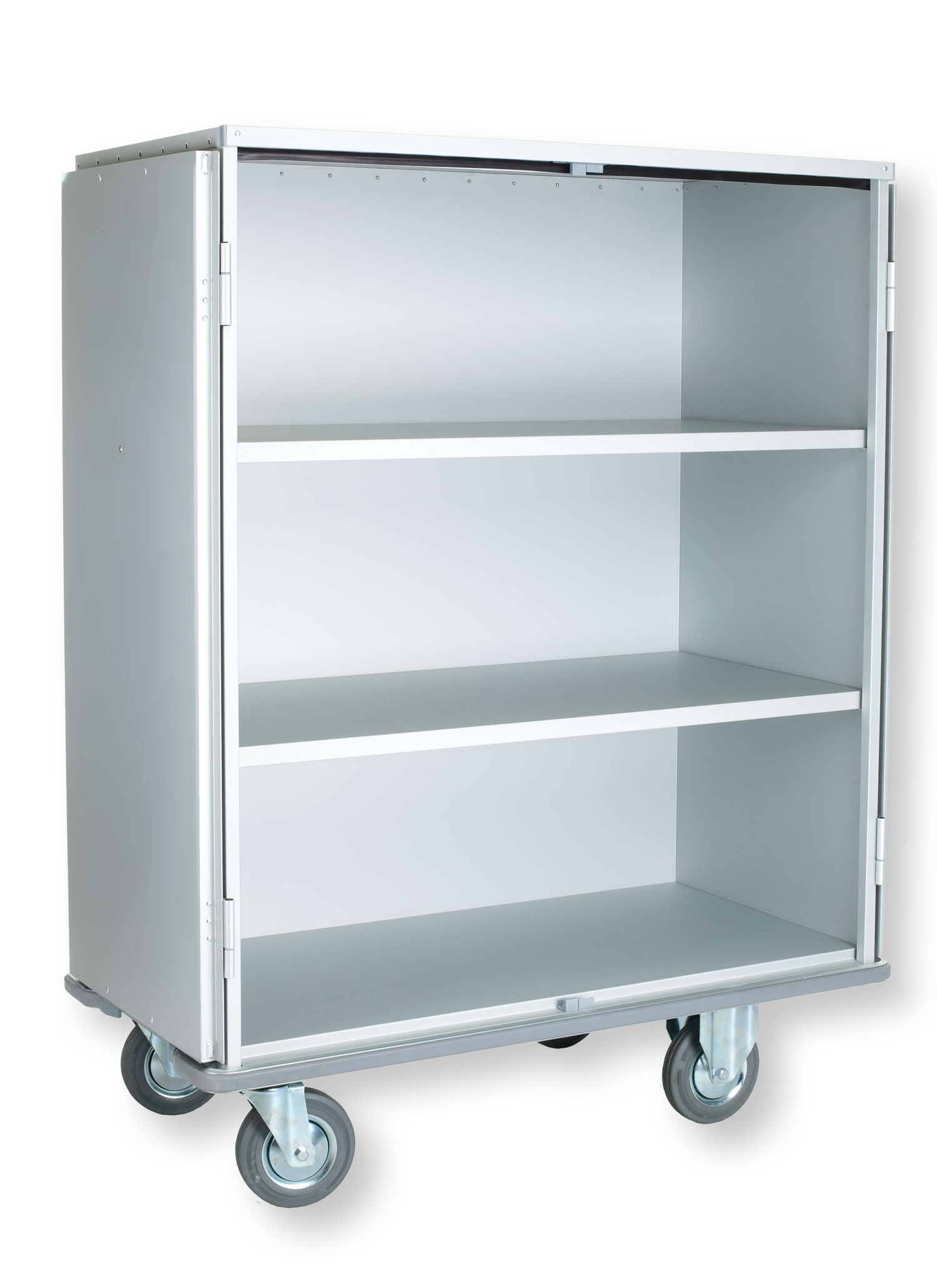 Carucior tip dulap cu 2 rafturi mobile, 1162 L - ALVI