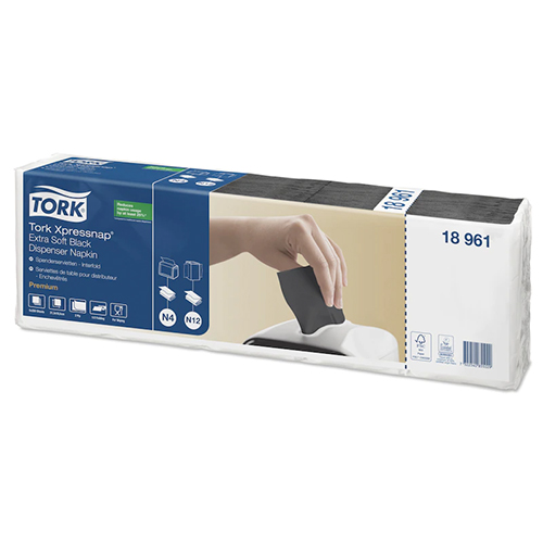 Servetele de masa pentru dispenser Xpressnap, Extra Soft 1/2 negru - Tork 