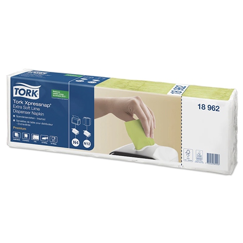 Servetele de masa pentru dispenser Xpressnap, Extra Soft 1/2 lime - Tork 