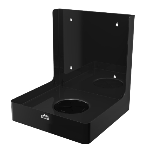 Dispenser de perete pentru role-lavete industriale, negru - Tork