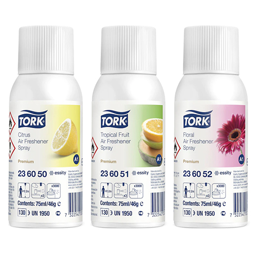 Pachet Mixt odorizante pentru dispenser Tork Air Freshener, Citrice, Fructe, Floral - Tork