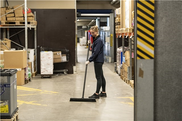 Matura cu peri moi, 610 mm, albastra - Vikan