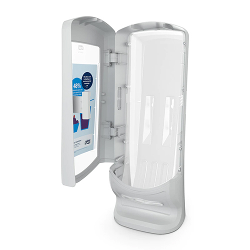 Dispenser servetele de masa cu suport Xpressnap Stand, gri deschis - Tork 