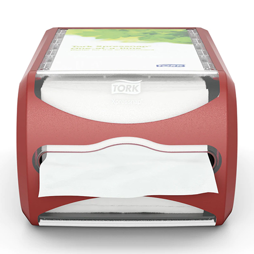 Dispenser servetele de masa Xpressnap Counter, rosu - Tork 