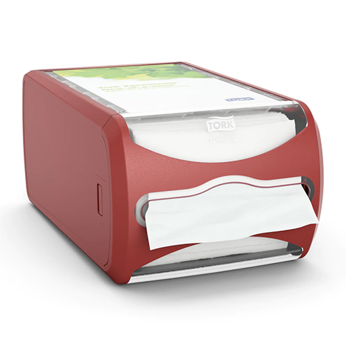 Dispenser servetele de masa Xpressnap Counter, rosu - Tork