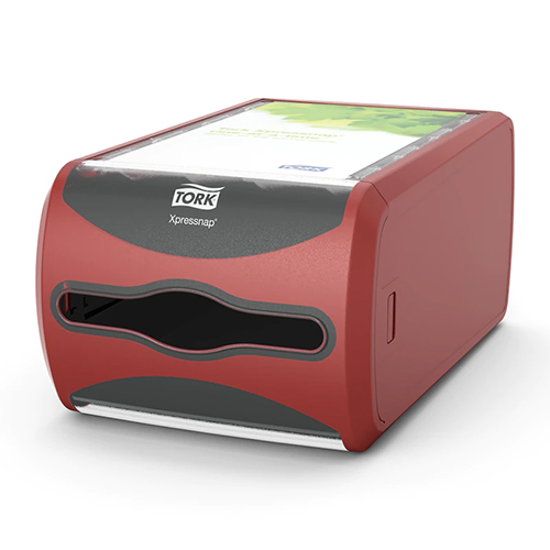 Dispenser servetele de masa Xpressnap Counter, rosu - Tork 