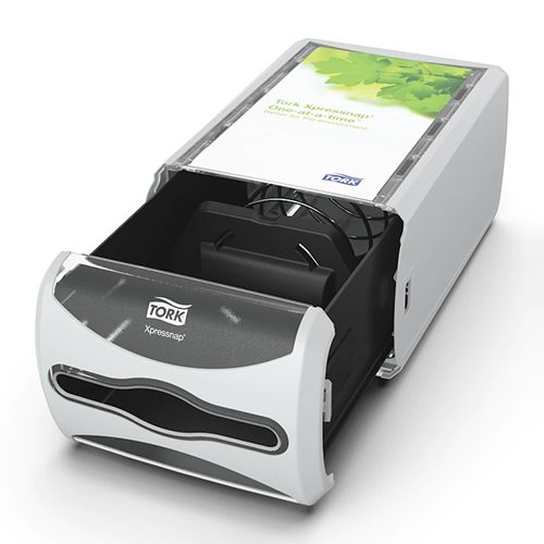 Dispenser servetele de masa Xpressnap Counter, gri deschis - Tork 