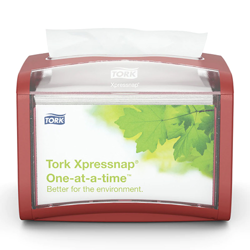 Dispenser servetele de masa Xpressnap Table Top, rosu - Tork 