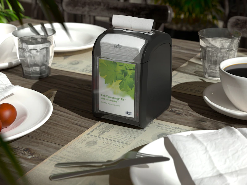 Dispenser servetele de masa Xpressnap, negru - Tork 