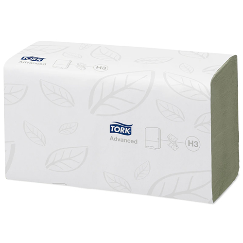 Prosoape de maini din hartie, pliate in V - Tork Green Singlefold