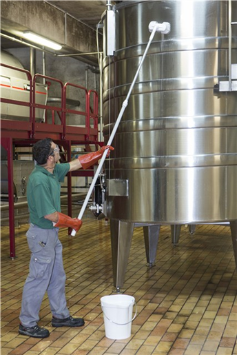 Maner telescopic aluminiu,1575-2780 mm, albastru - Vikan