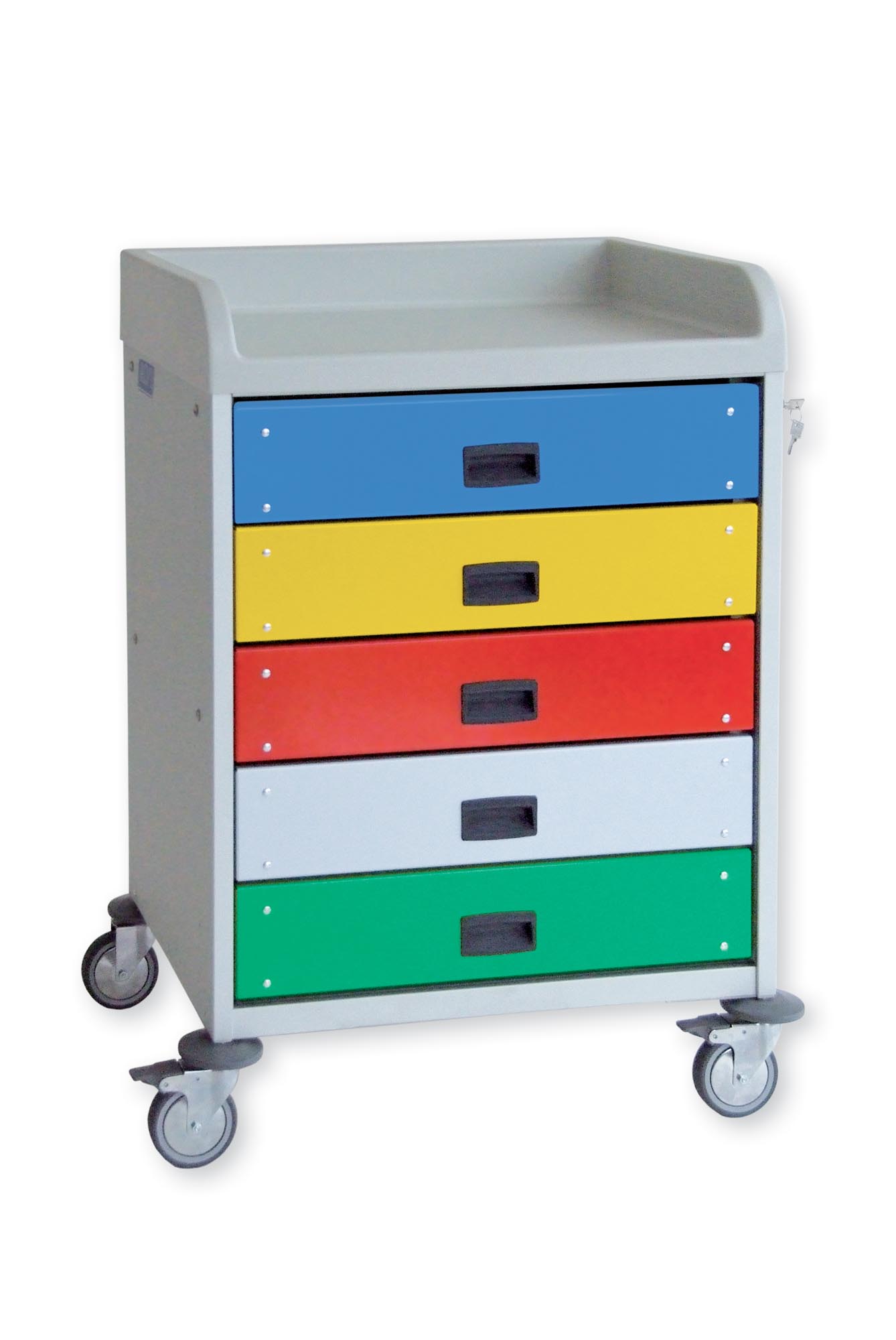 Carucior cu sertare colorate 3957 CR - ALVI