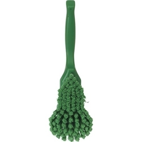 Perie de mana ergonomica, peri moi/despicati, 330 mm, verde - Vikan verde