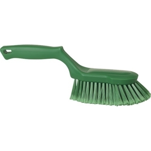 Perie de mana ergonomica, peri moi/despicati, 330 mm, verde - Vikan verde