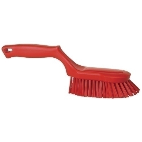 Perie de mana ergonomica, peri duri, 330 mm, rosie - Vikan rosu