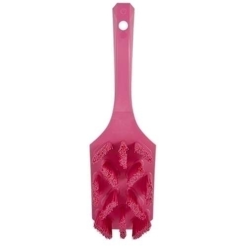 Perie UST cu maner scurt si peri duri 260 mm. roz - Vikan roz