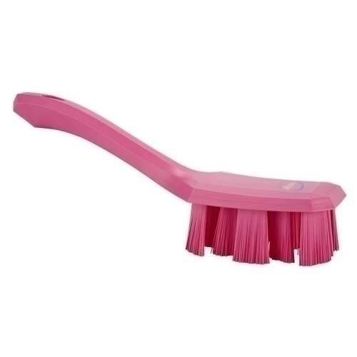 Perie UST cu maner scurt si peri duri 260 mm. roz - Vikan roz