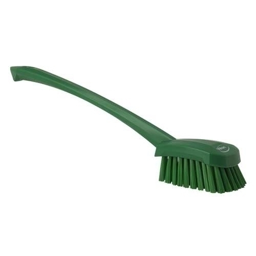 Perie cu maner lung, peri medii, 415 mm, verde - Vikan verde
