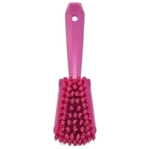 Perie cu maner scurt, peri duri, 270 mm, roz - Vikan roz
