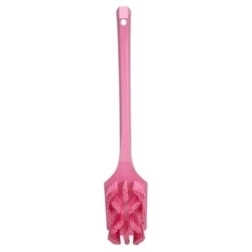 Perie UST cu maner lung si peri duri 395 mm, roz - Vikan roz