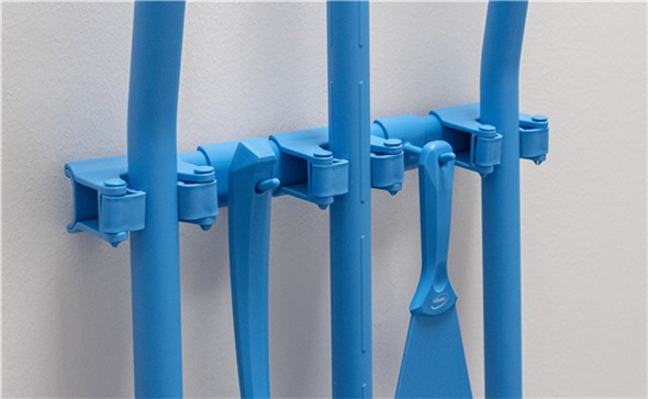 Suport perete Hygienic Hi-Flex 3-5 produse 420 mm, roz - Vikan roz