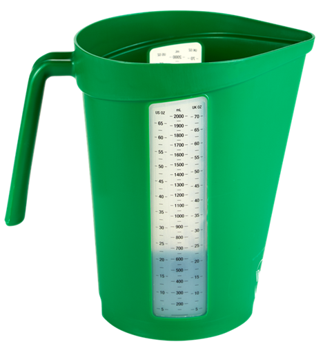 Cana gradata 2L, verde - Vikan verde