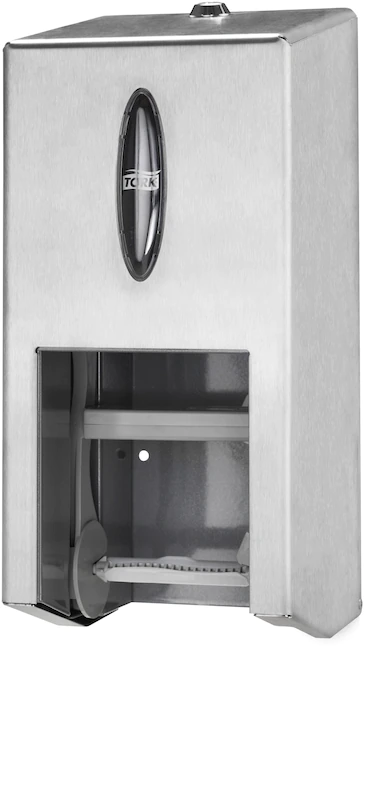 Dispenser hartie igienica rola medie compacta, argintiu - Tork Coreless 