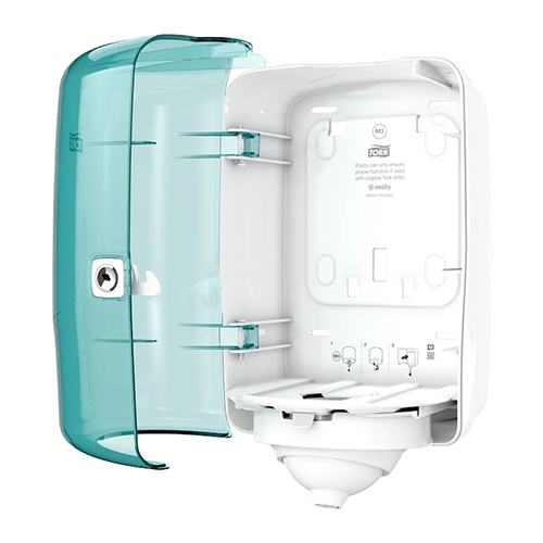 Dispenser prosoape maini rola cu derulare centrala mini Reflex, turcoaz - Tork