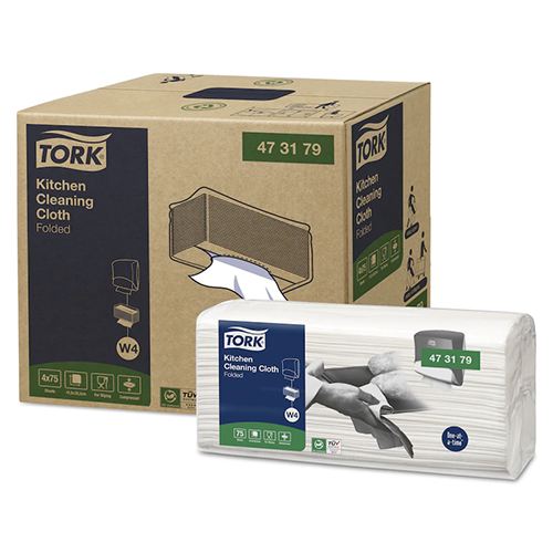Lavete multifunctionale pliate pentru bucatarie - Tork Heavy-Duty