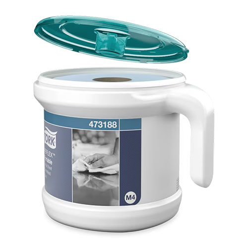 Dispenser portabil pentru role cu derulare centrala, refill hartie albastra, Reflex - Tork 