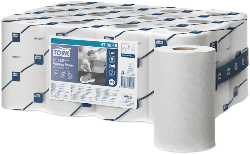 Prosoape de maini din hartie, rola cu derulare centrala mini, Reflex  - Tork