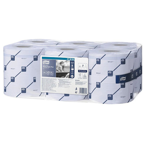 Prosoape de maini din hartie derulare centrala Advanced Reflex, 150 m, albastre - Tork 